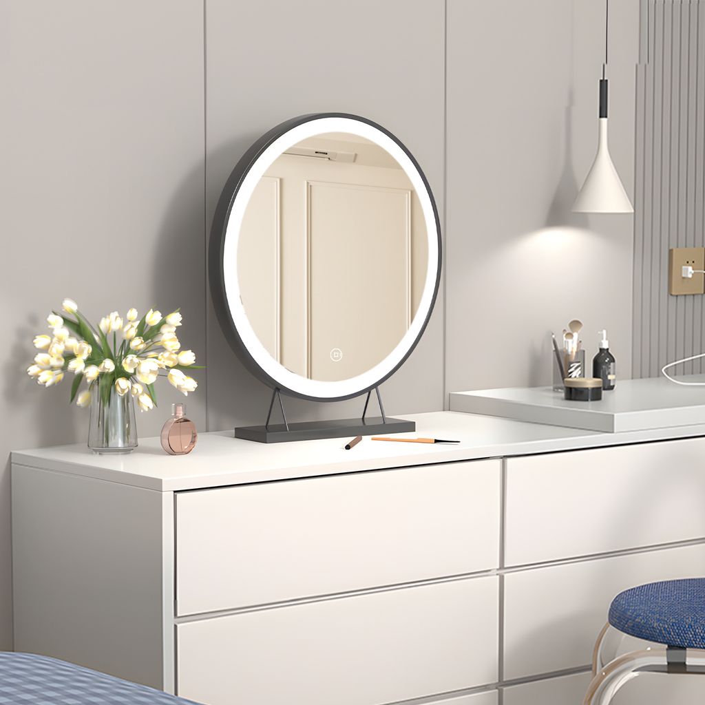 Heilmetz Miroir cosmétique Φ48cm rond miroir de maquillage Image du produit 