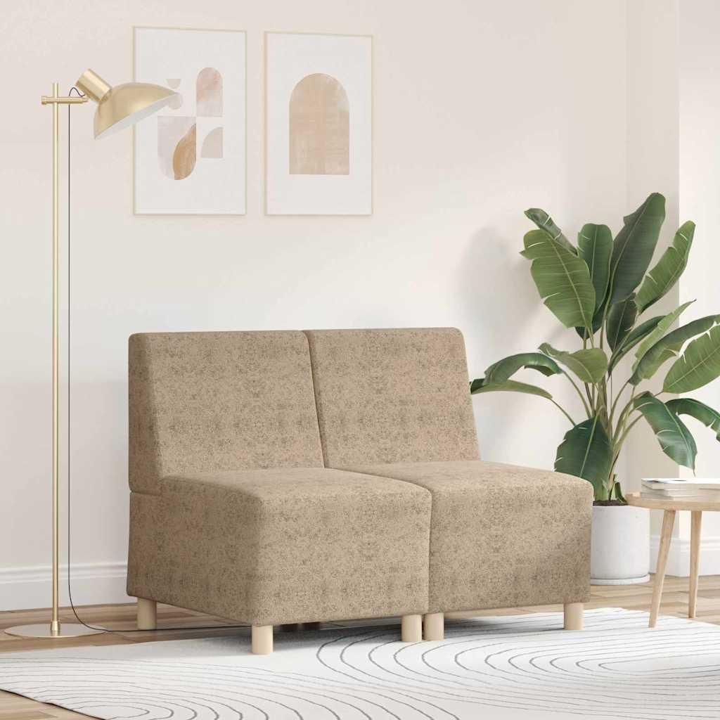 Möbel Sofa Stuhl 2 pcs Hellgrau 55 x 74 x 82 cm Faux Wildleder - Klassische Sofas 3399789