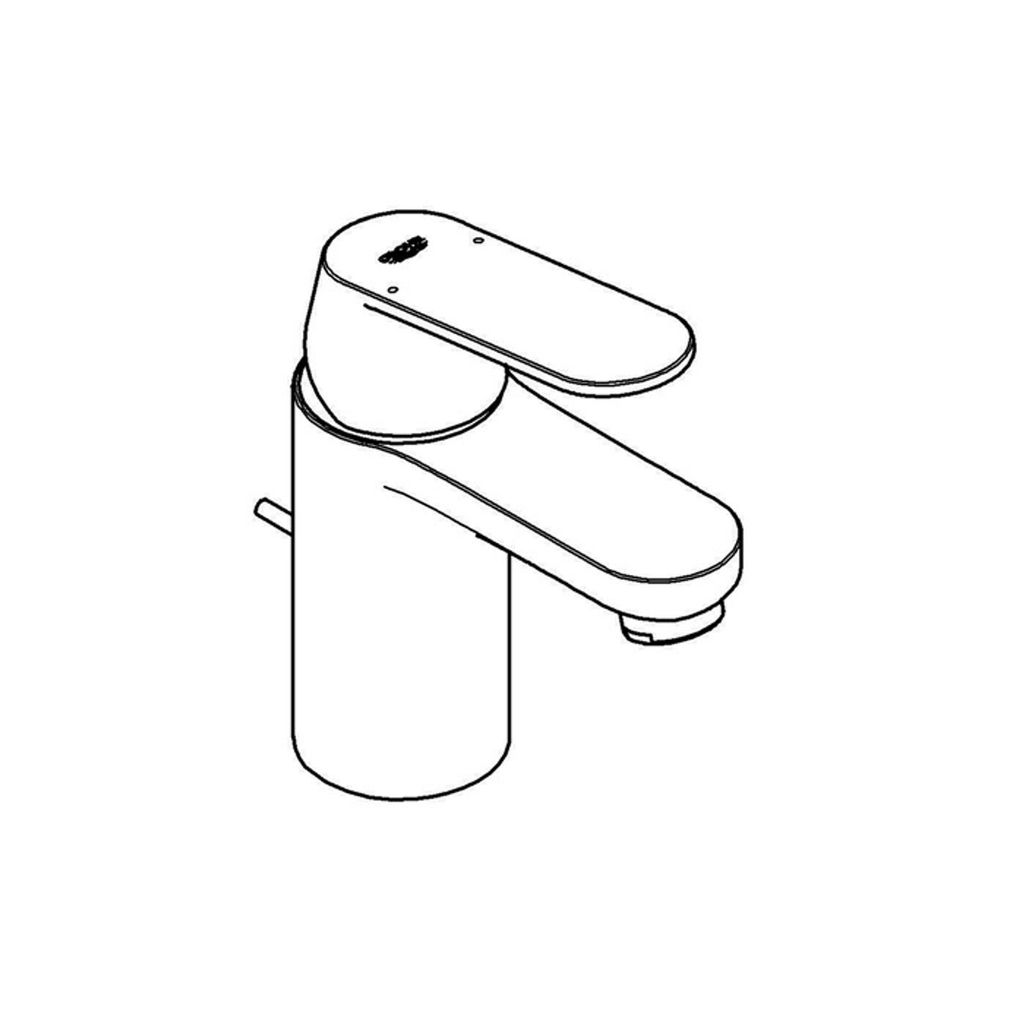Grohe Eurosmart Cosmopolitan Waschtischbatterie mit Zugstangen-Ablaufgarnitur chrom - 3282500E