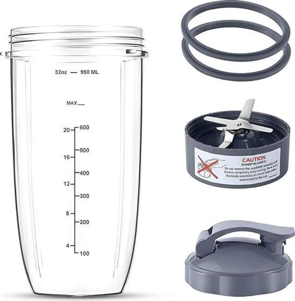 Gobelet de remplacement Nutribullet 946 ml - Kit avec couvercle de voyage