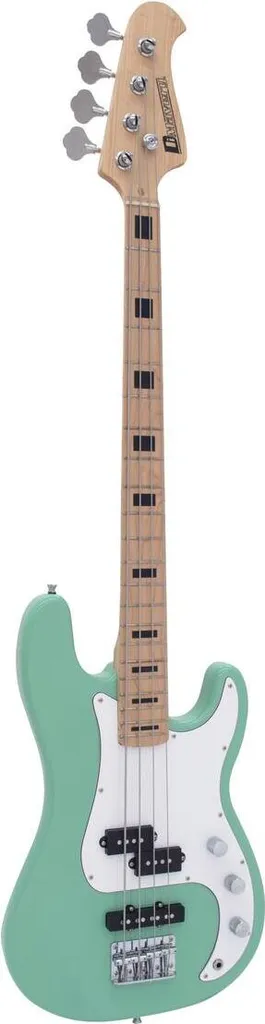 Basse Électrique de Scène DIMAVERY PB-500 Surf Green : Son Rock