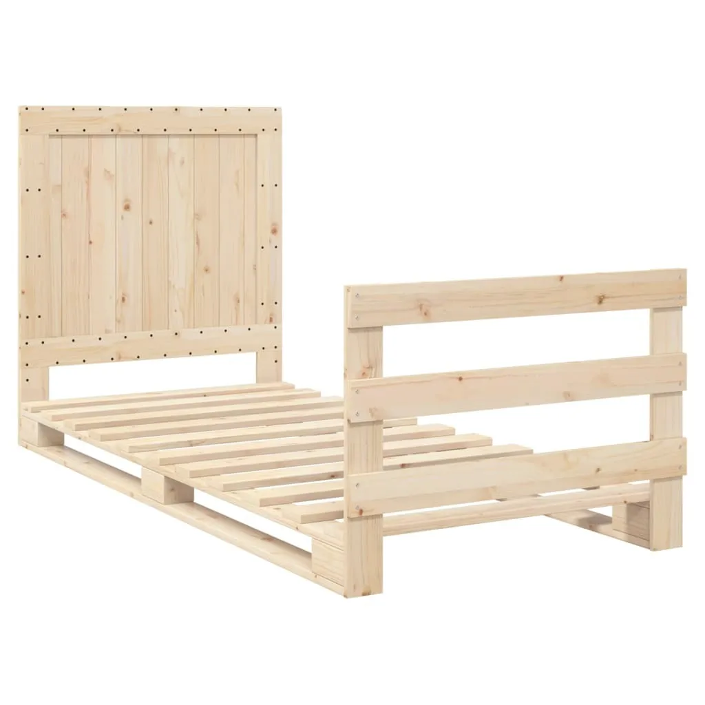 Lit en bois massif 90x200 cm : dites adieu aux grincements avec ce modèle pin