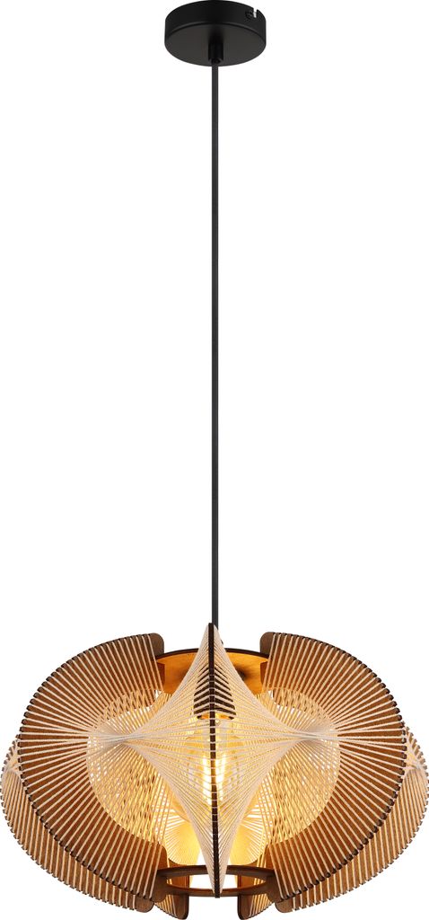 Globo Lighting|Hängeleuchte Metall schwarz matt, 1x E27