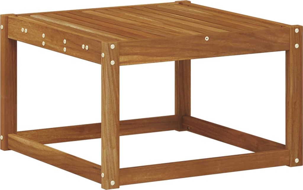 vidaXL Outdoor-Tisch Massives Akazienholz Natur 59 x 59 x 37 cm