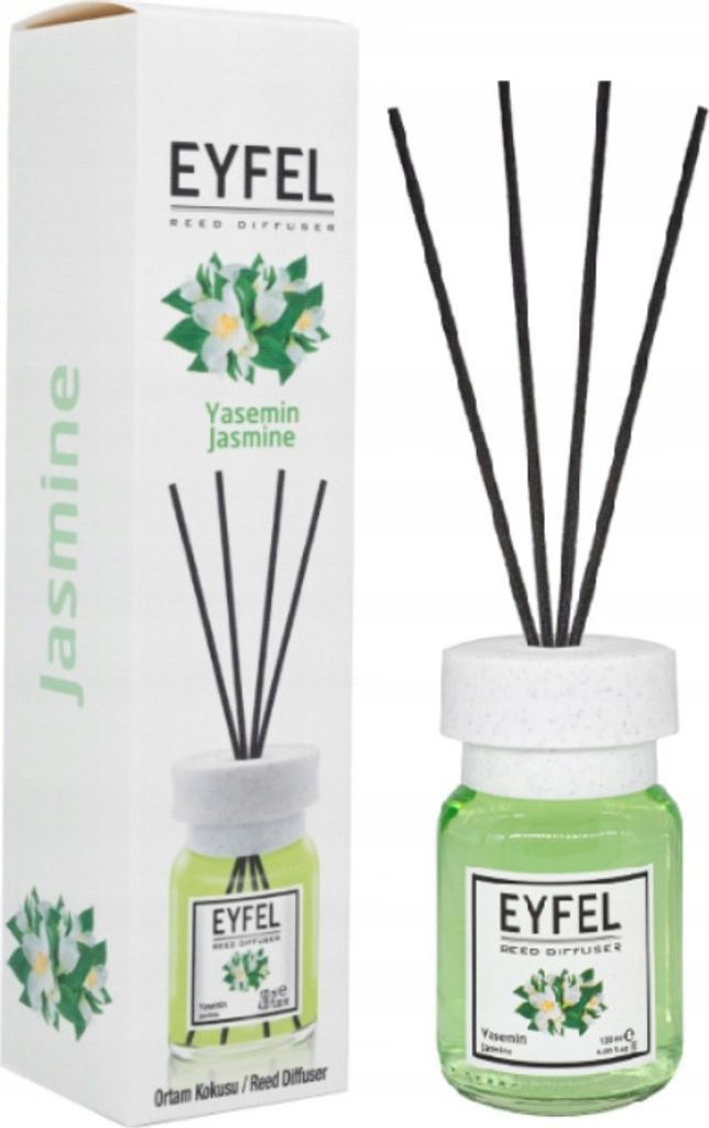 EYFEL Duftdiffusor mit Stäbchen - Jasmin 120 ml Produktbild 