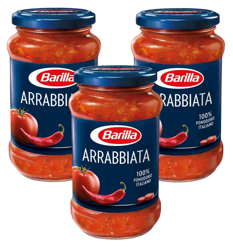 Barilla Pasta Sauce Arrabbiata herbvorragend zu Nudeln 400g Produktbild 