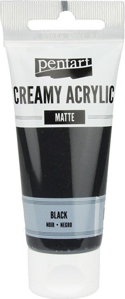 Acrylfarbe cremig Acryl matt schwarz/schwarz matt 60ml - PENTART