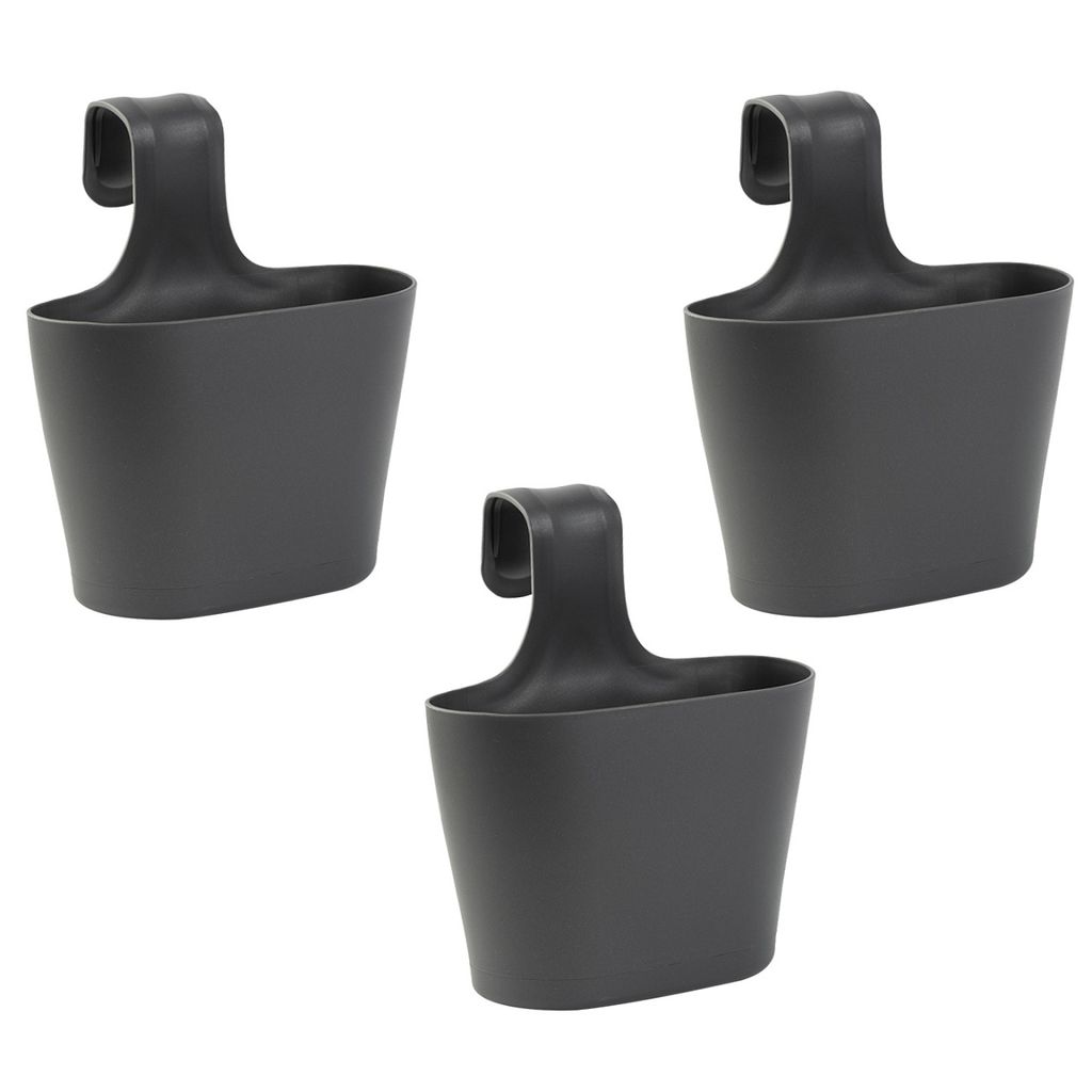 2x Blumenkasten Oval 2,8 Liter – Weiß, Mit Haken Für Balkongeländer (1–6 Cm), Inkl. Wasserspeicher & UV-beständig