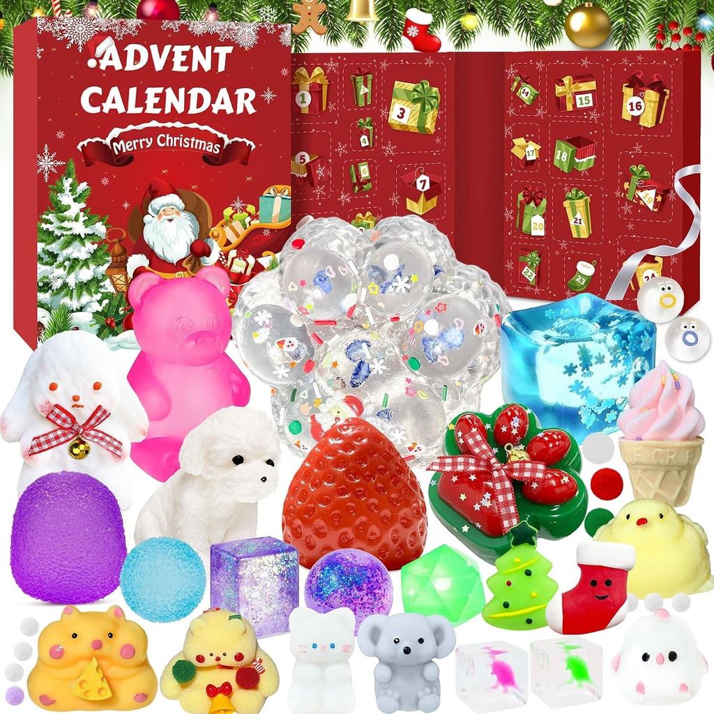 Weihnachten Adventskalender Quetschspielzeug-Kalender(F)24 Produktbild 