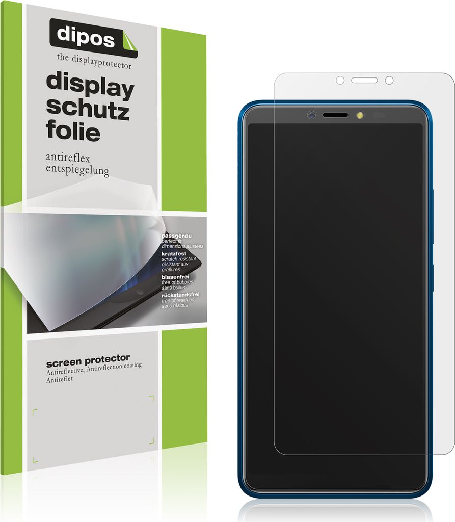 5x Schutzfolie für BQ 6030G Practic matt Displayschutzfolie Folie Display Schutz dipos