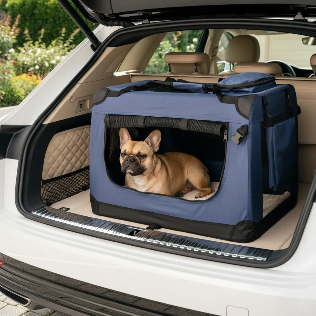 Box Trasporto Belviona Oxford 70x52x50 - Sicurezza per Cani 15kg