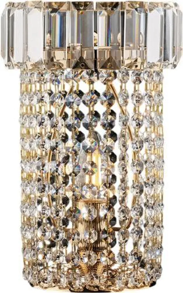 Lampe de table Vladimir BL263-LT-OR en fer et laiton doré avec strass H27