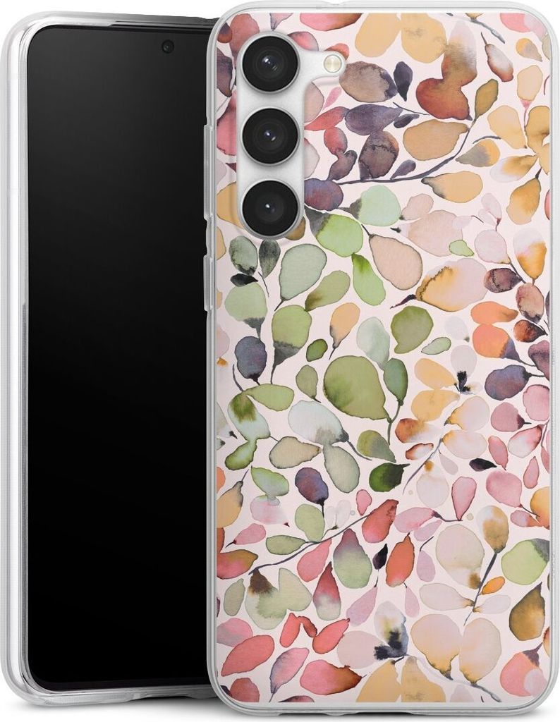DeinDesign Handyhülle für Samsung Galaxy S23+ Silikon Hülle Case Smartphone Schutzhülle Muster Pattern Eukalyptus