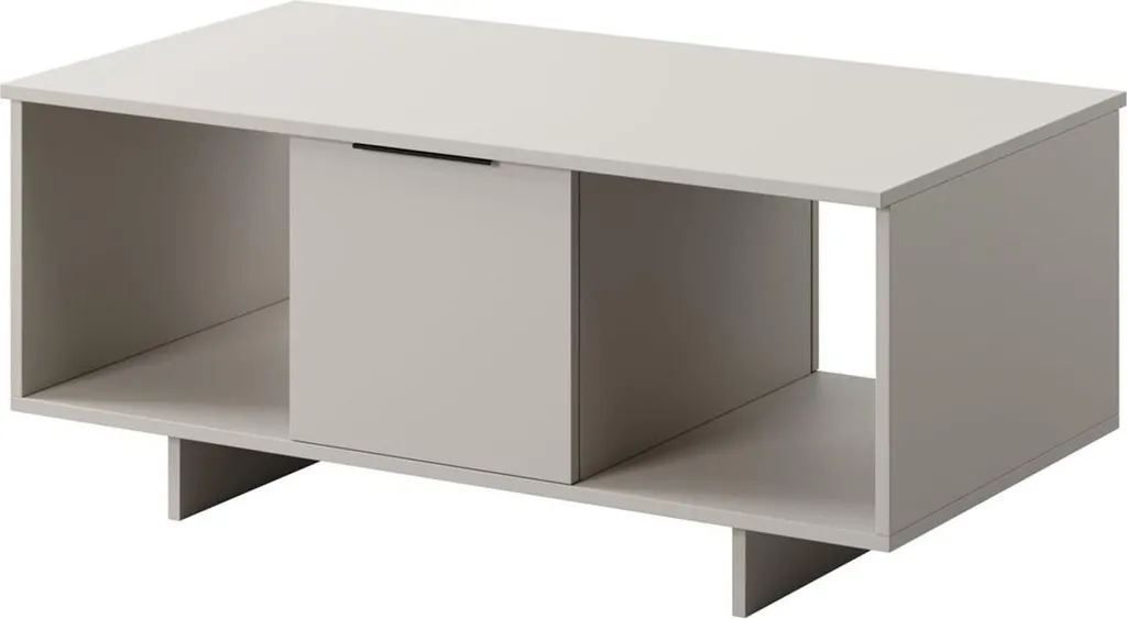 Table basse ALMA 100 cm finition Cachemire - Stable avec 2 pieds larges