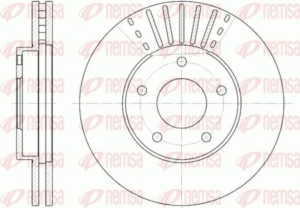 Supprimer les vibrations au freinage - Disque REMSA 402063Y502 Nissan