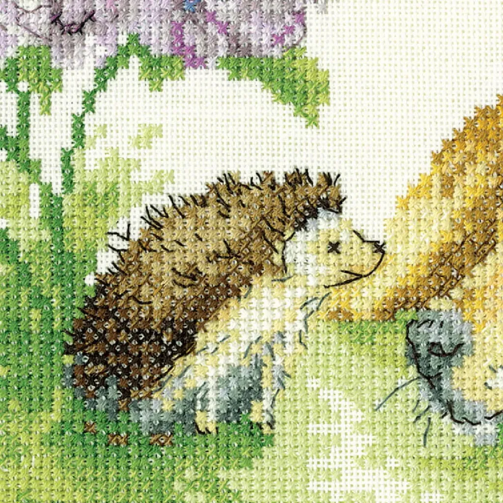 Broderie Cache-cache d'hortensias Heritage Kit point de croix Aida A - 3