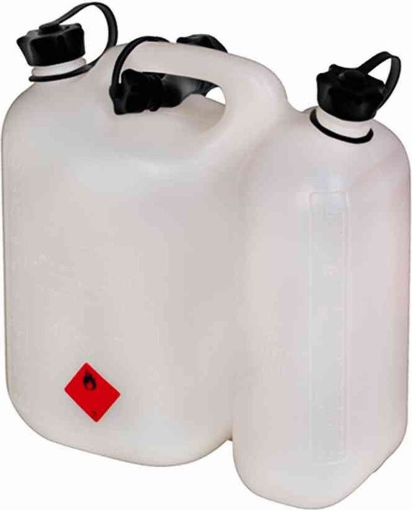 Kraftstoffdoppelkanister Inh.5,5+3l natur HDPE Produktbild 