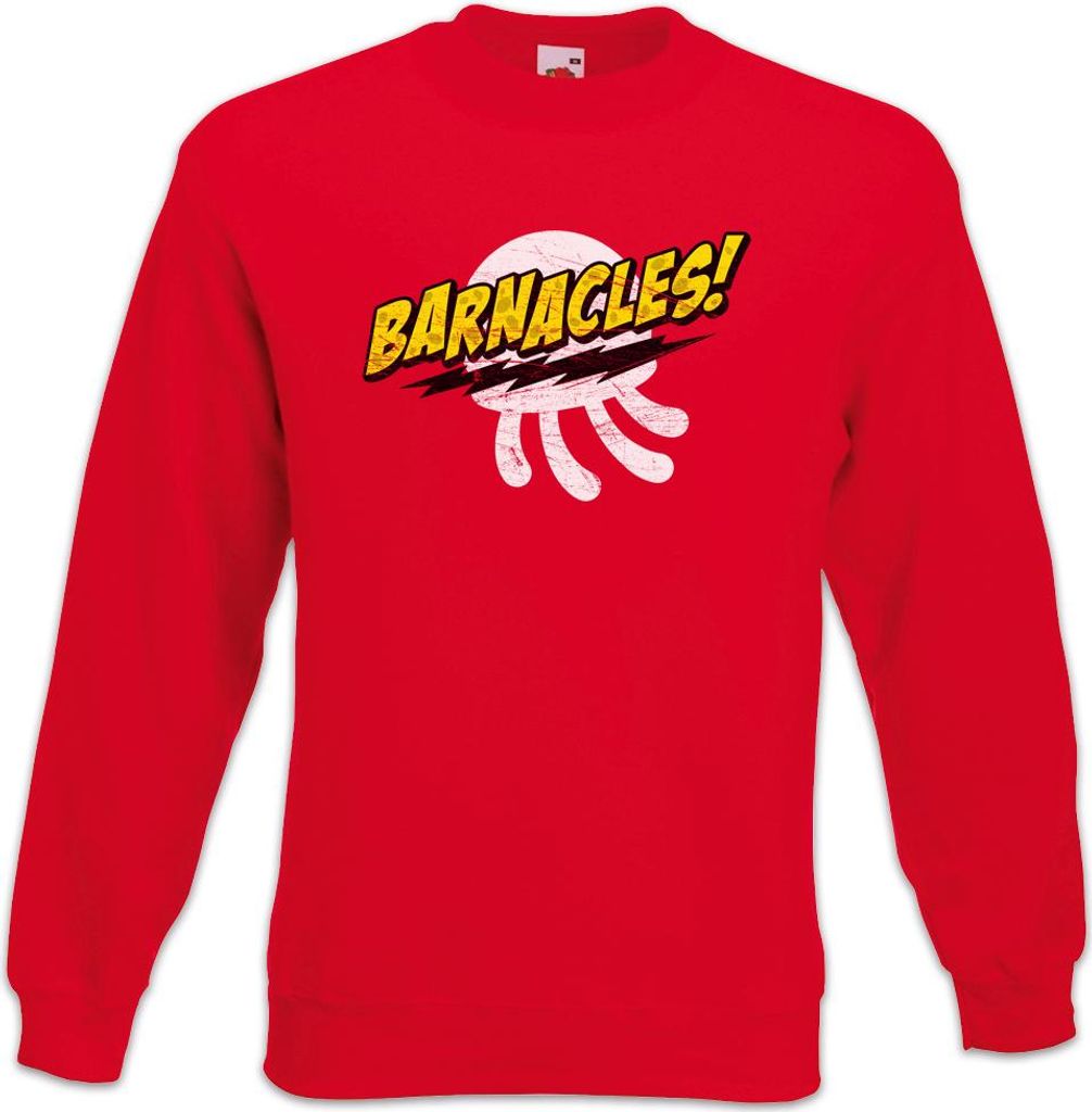 Urban Backwoods Jellyfishing Barnacles, Sweatshirt, Farbe: Rot, Größe: S