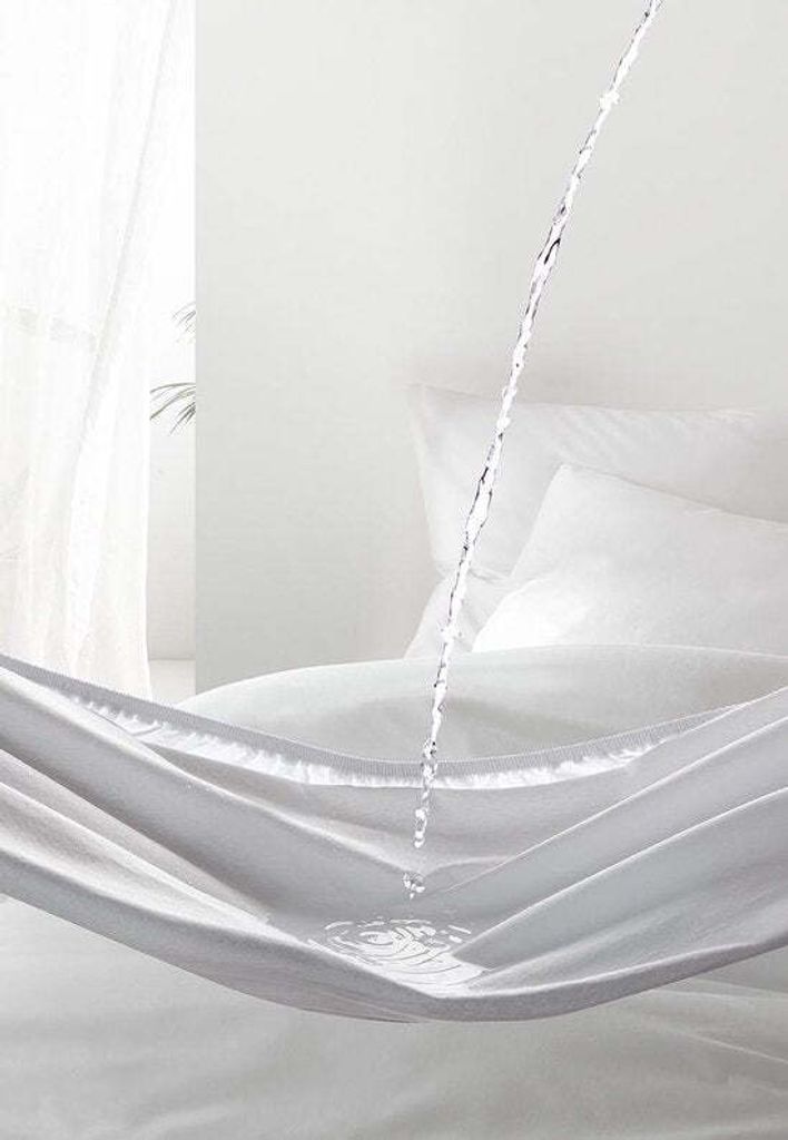 De Witte Lietaer De Witte Lietaer Matratzenschoner Schwan 180 X 200 cm Baumwolle Weiß