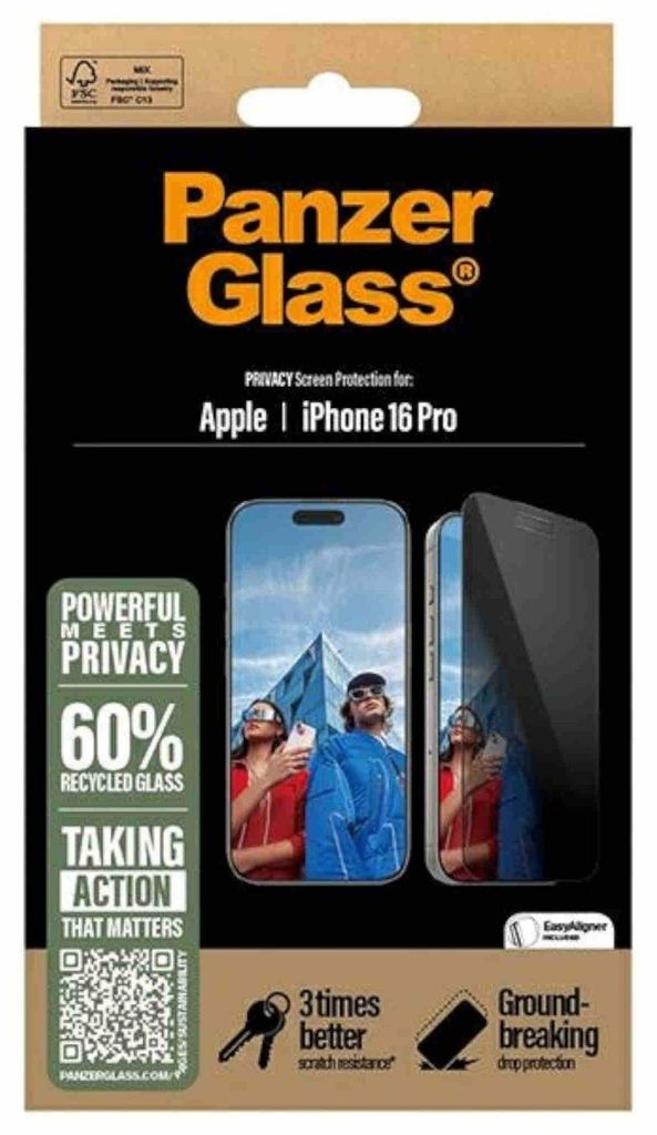 PanzerGlass Privacy Ultra-Wide Fit Anti-Bacterial Productafbeelding 