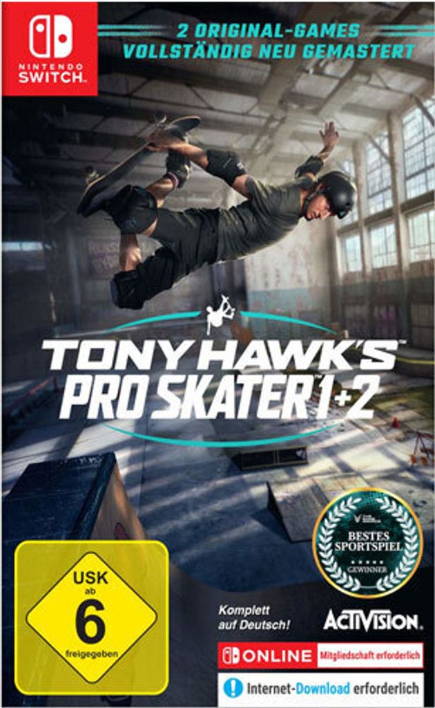 Tony Hawks Pro Skater 1+2  SWITCH Remastered Produktbild 