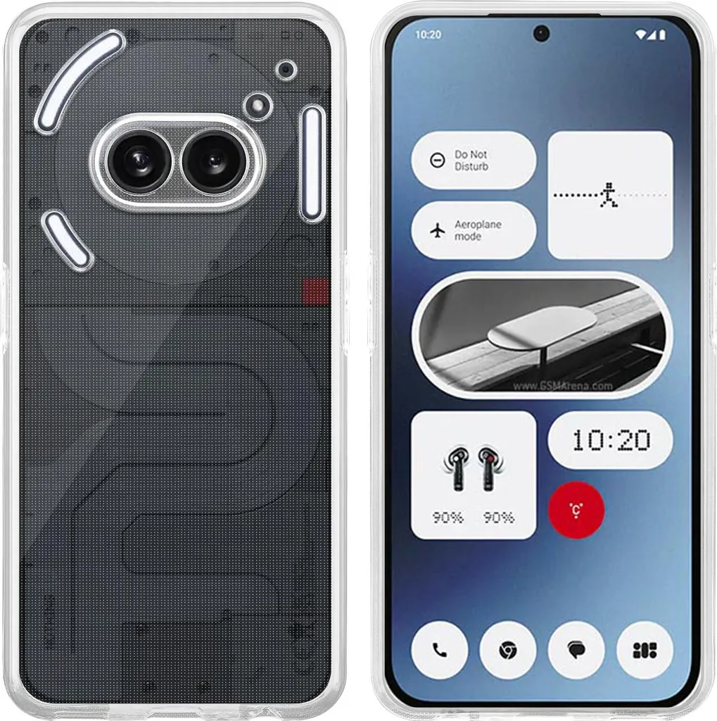 Custodia Cadorabo per il telefono Nothing Phone 2a / 2a Plus Custodia in silicone per telefoni cellulari, realizzata in [tecnologia che non ingiallisce mai], resistente ai graffi e antiurto, copertura protettiva COMPLETAMENTE TRASPARENTE - 2