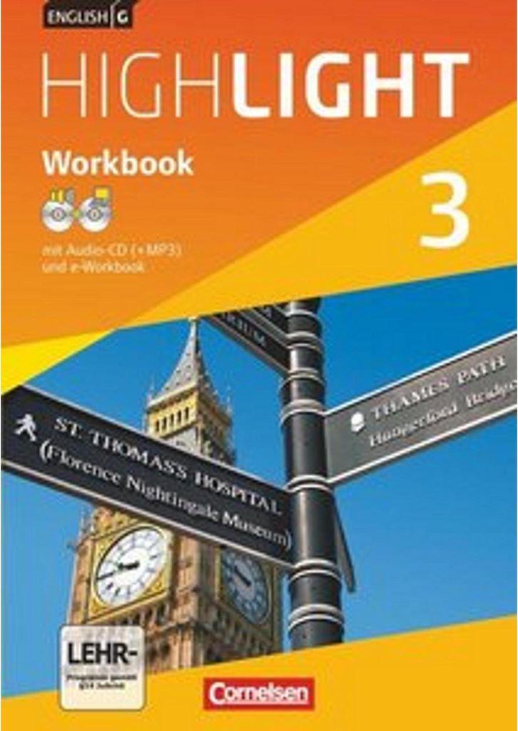 English G Highlight 03: 7. Schuljahr Hauptschule. Workbook mit CD-ROM (e-Workbook) und Audios online