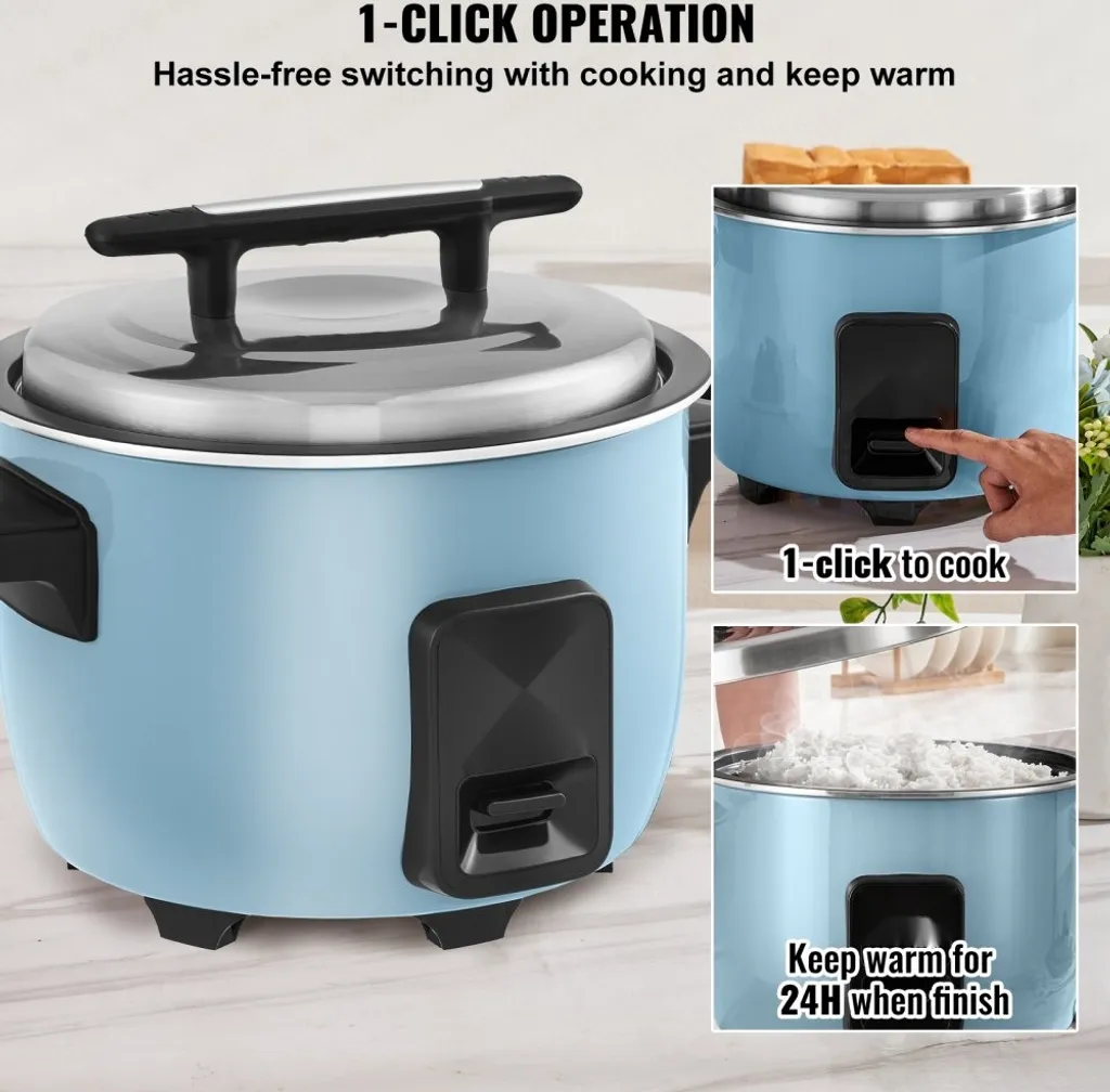 Cuiseur à riz pour restauration - Capacité 50 portions pour collectivités
