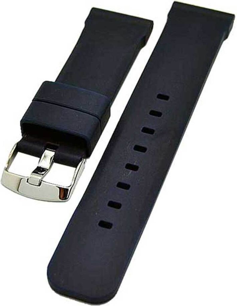 Uhrenarmband Silikon Kautschuk 18mm Diver blau Breitdorn Produktbild 
