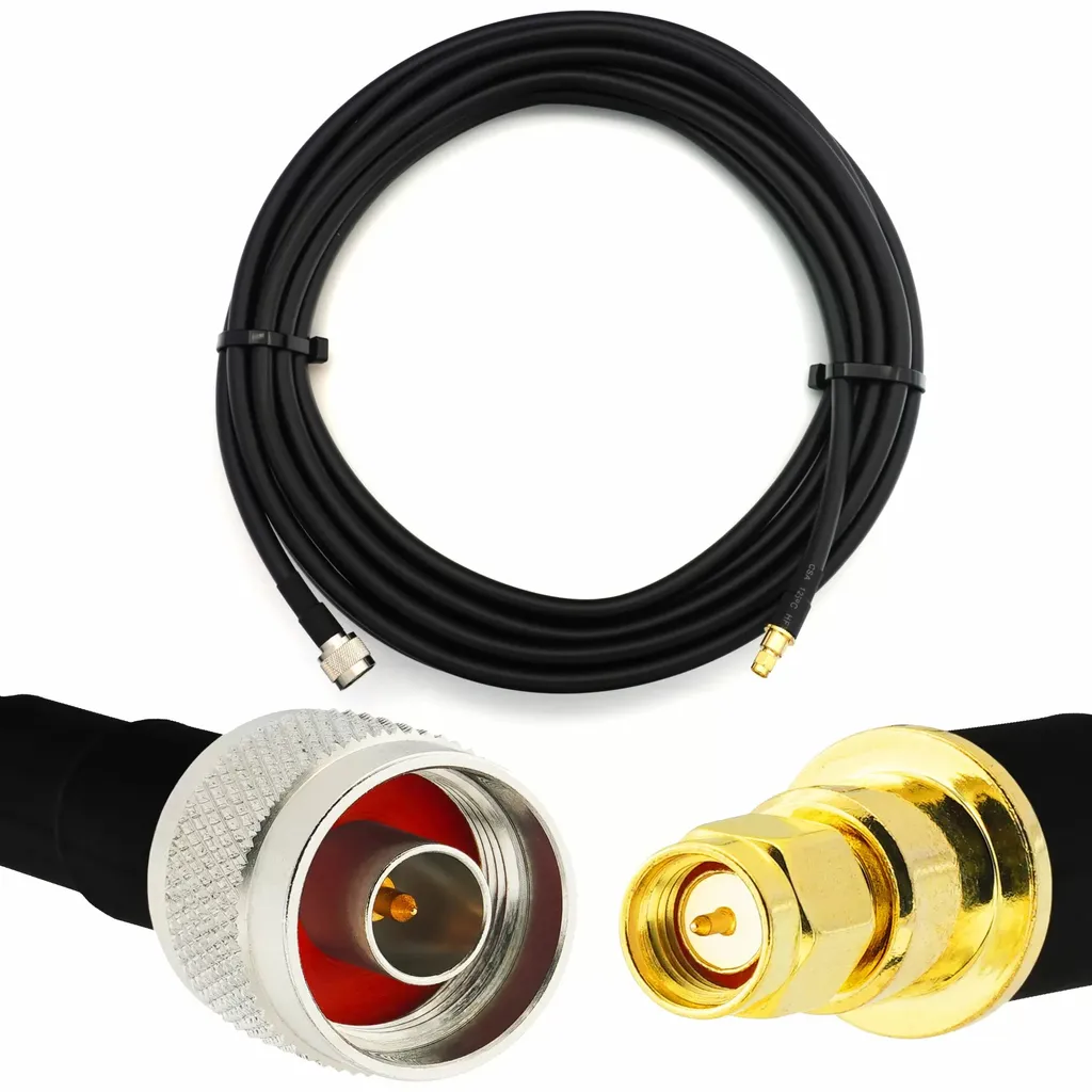 Cavo Coassiale Flessibile 10mt SMA maschio a N maschio LMR-400-UF