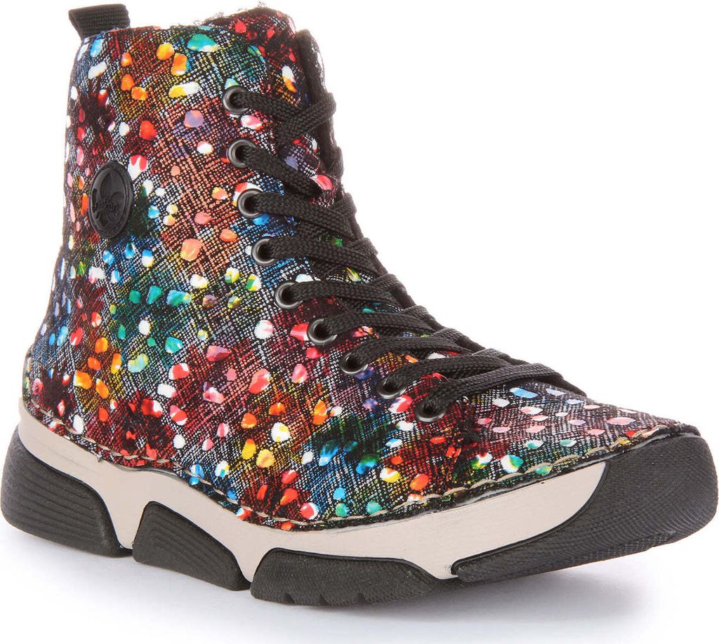 Rieker 45910 Frauen Schnürung Synthetik Stiefelette Produktbild 