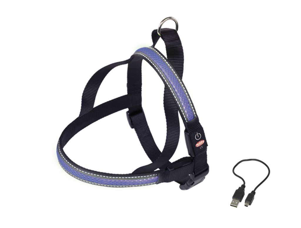 Nobby Norweger Geschirr Flash Mesh blau, Größe: XL / Breite: 38 mm