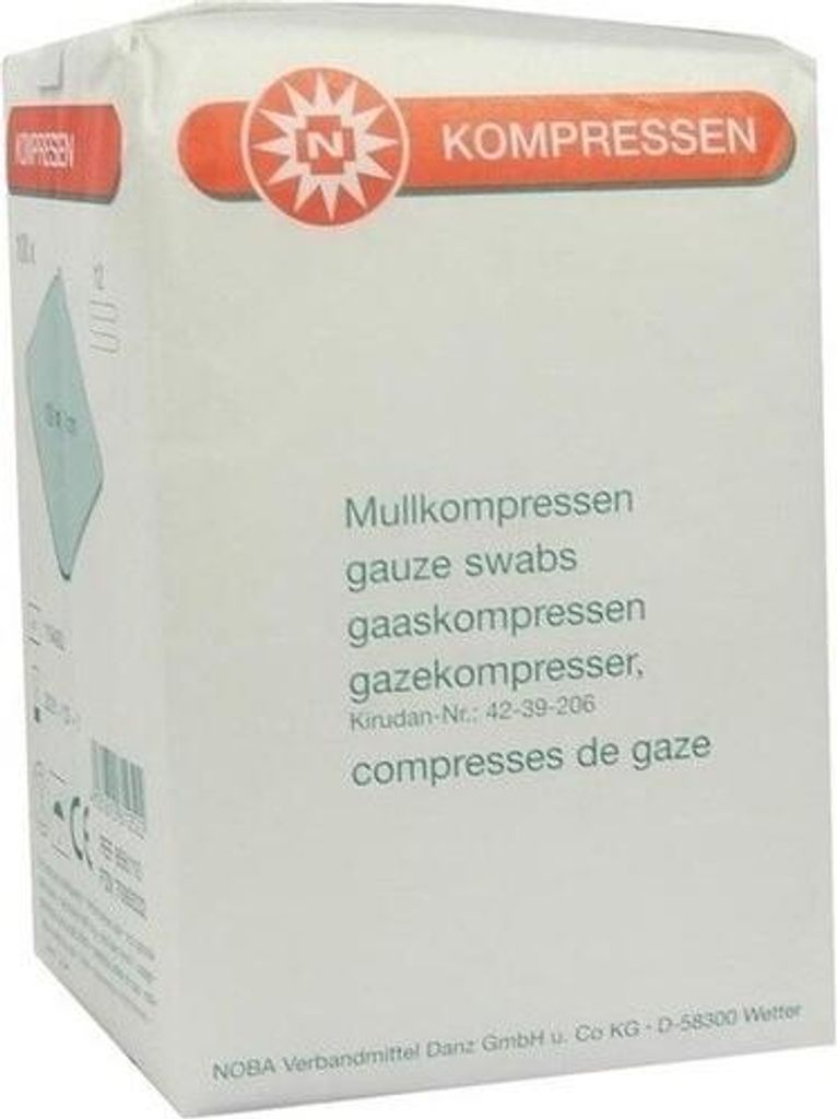 NOBA Mullcompressen, niet-steriel, 12-laags, 100 stuks, 10 Productafbeelding 