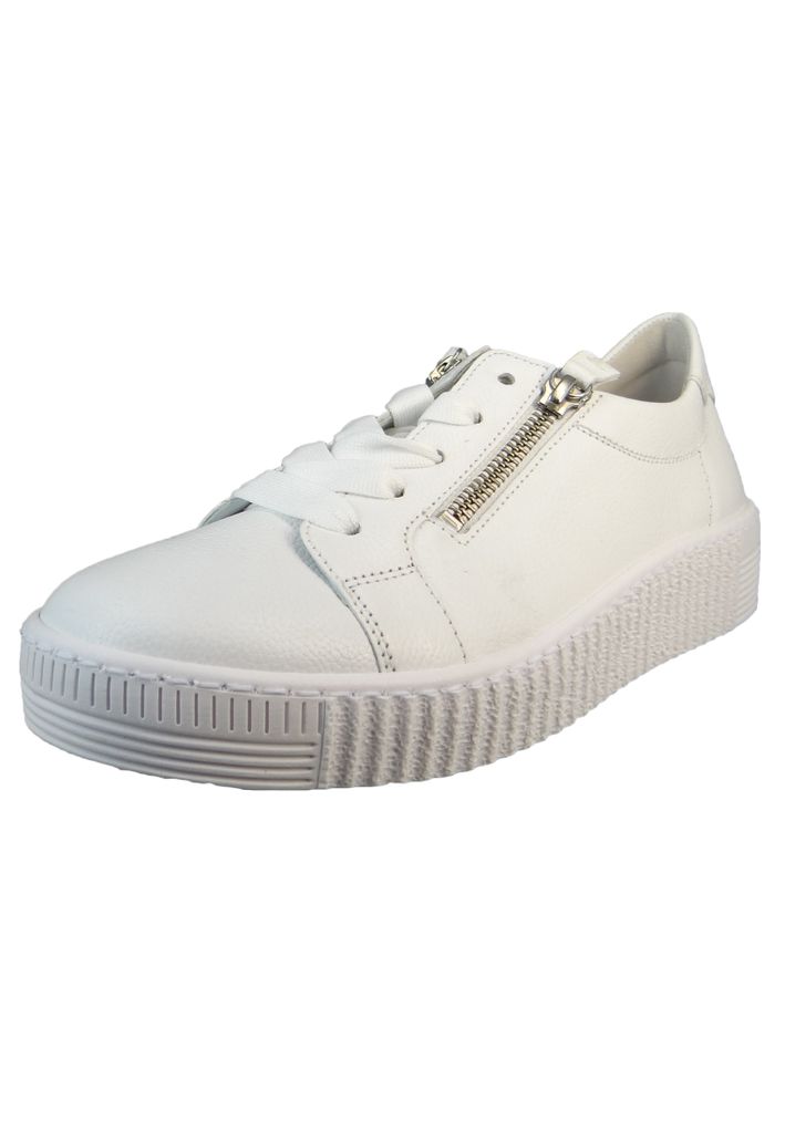 Gabor 43.334 Damenschuhe - Halbschuhe - Sneaker weiß Freizeit NEU
