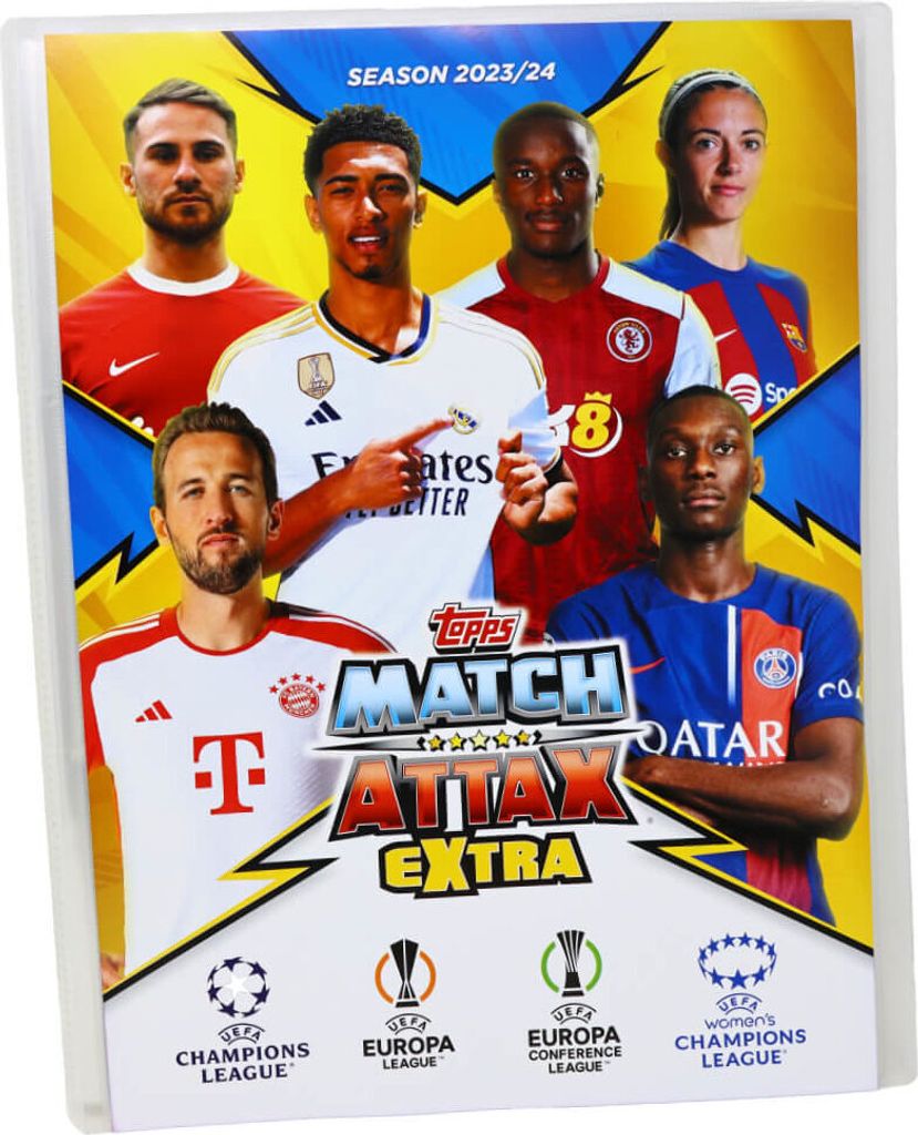 Topps Match Attax Karten Champions League Extra 2023-2024 - Sammelkarten - 1 Sammelmappe