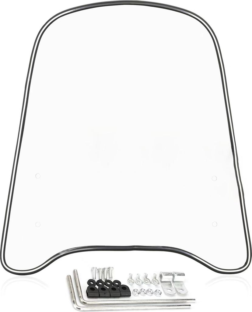 Universal Motorrad Windschutzscheibenverlaengerung Spoiler Scooter Windschutzscheibe Verbreiterte Kante Windabweiser