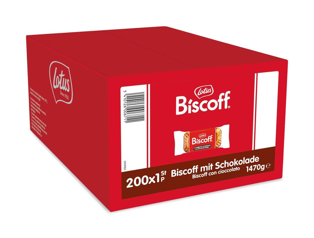 Lotus Original Karamellgebäck 200 einzeln verpackte Kekse Produktbild 