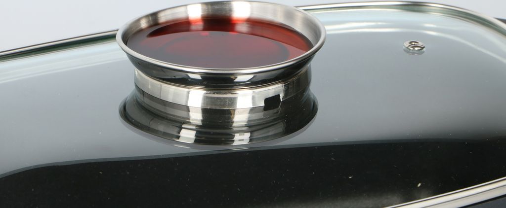 Alpina Bräter mit Glasdeckel Aromaknopf, Frittieren und Produktbild 4