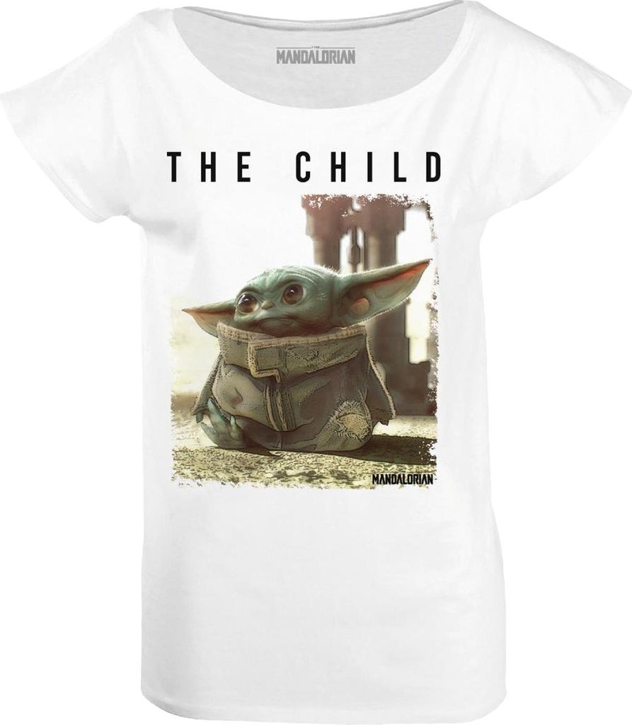 Star Wars: The Mandalorian - "The Child" T-Shirt für Damen CD1387 (XXL) (Weiß)