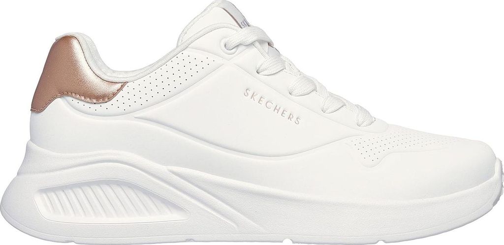 Skechers Uno Lite Shimmer Along Weiß WHT Größe EU 40 Produktbild 