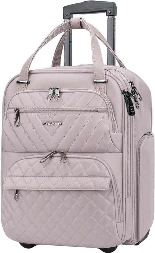 Petit bagage cabine femme 40cm multifonction pour voyage et week-end
