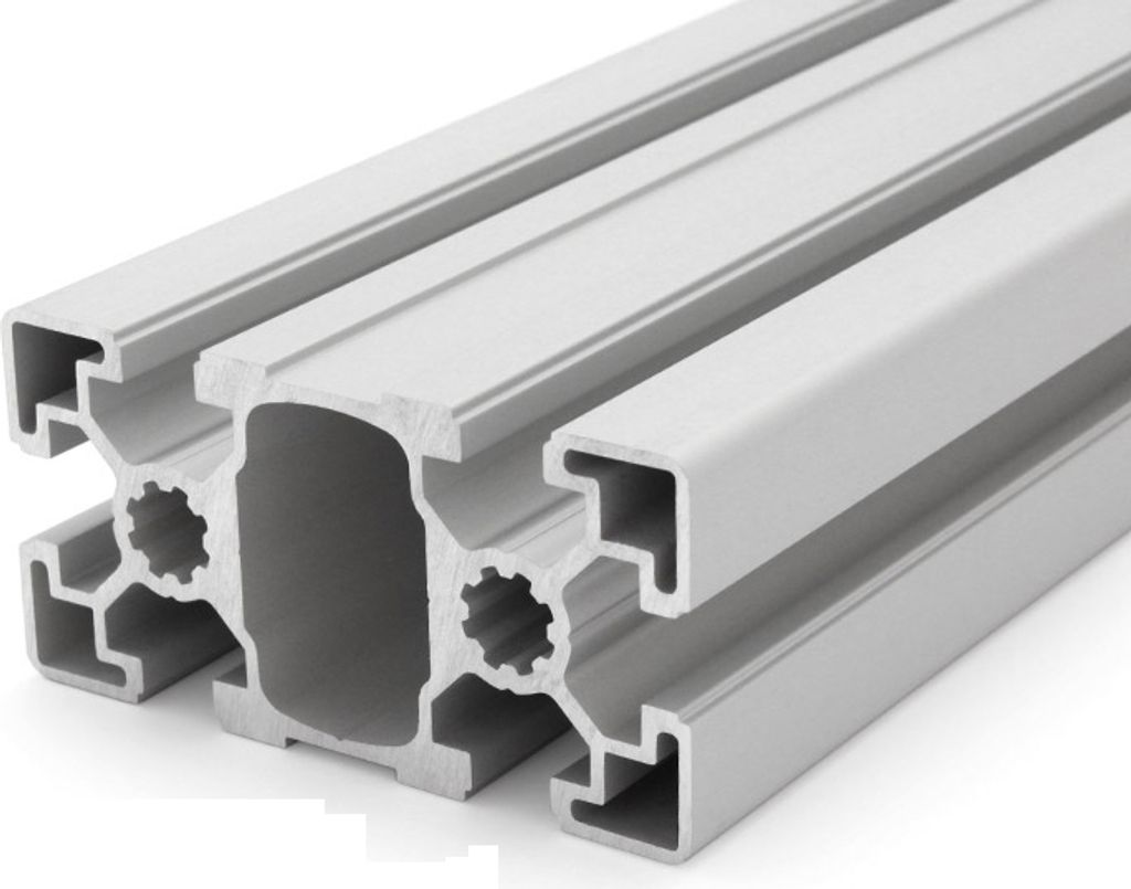 Länge 1750mm - Aluminiumprofil 45x90L B-Typ Nut 10 (leicht), silber eloxiert. Aluminium Profil 45x90 Alu Profil 45 x 90 Montage- Systemprofil