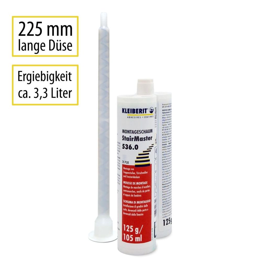 Kleiberit StairMaster 536.0 2K PUR Treppenschaum – 0,25 kg Produktbild 