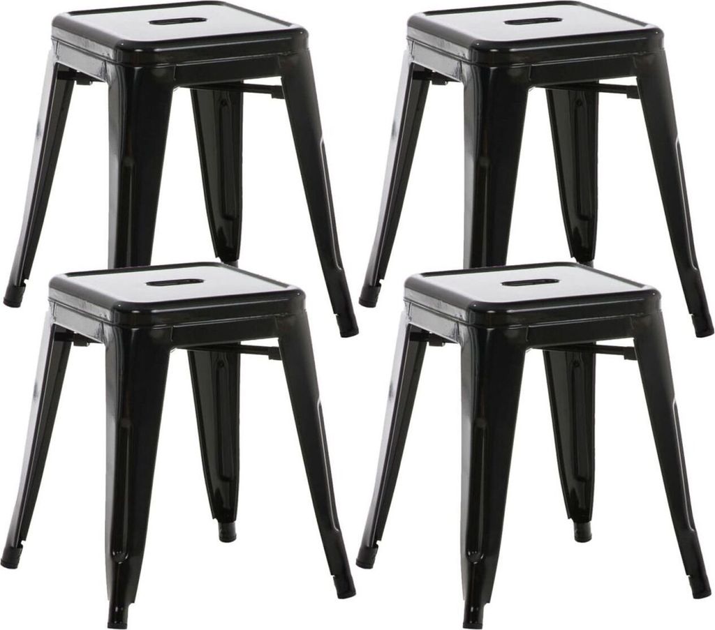 4er Set Hocker Armin schwarz