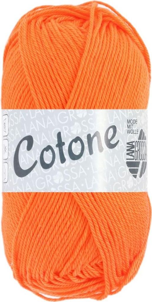 Lana Grossa - Cotone Neon 0219 neonorange Produktbild 