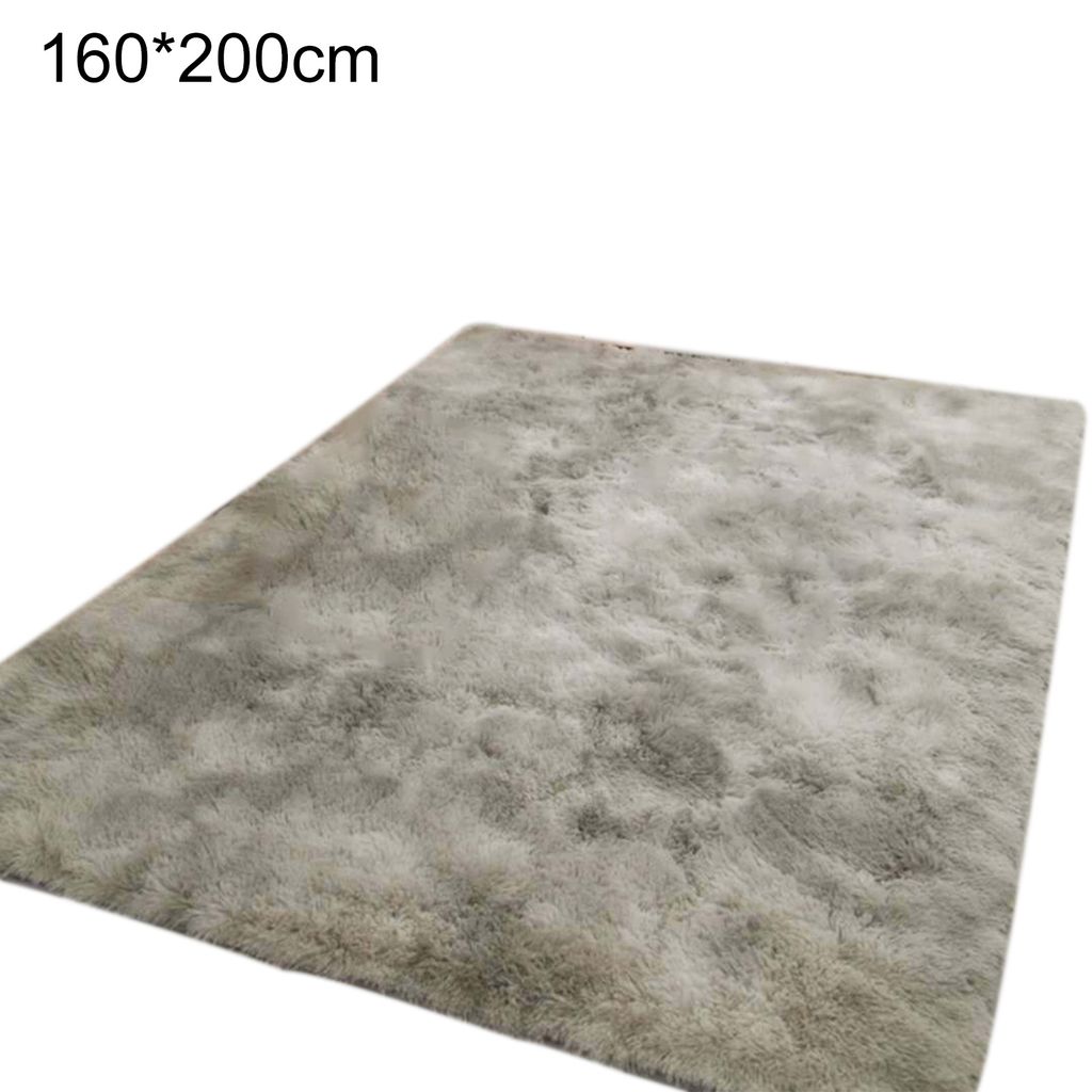 Teppich weiche Wasserabsorption Dicke Textur modernes Wohnzimmer flauschige große Krabbelmatten Teppiche für Zuhause-Hellgrau ,Größen:160*200cm
