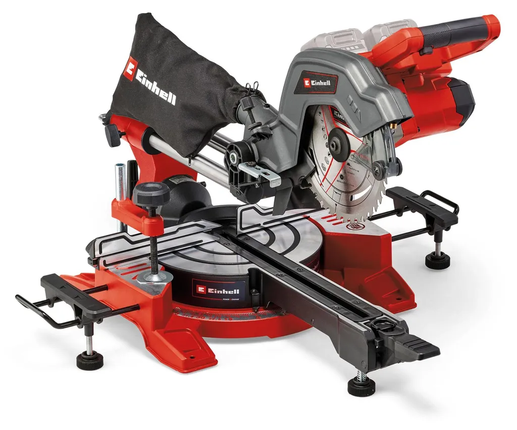 Scie à onglets radiale sans fil 36V Einhell TE-SM 36/8 L Li-Solo Ø 216mm