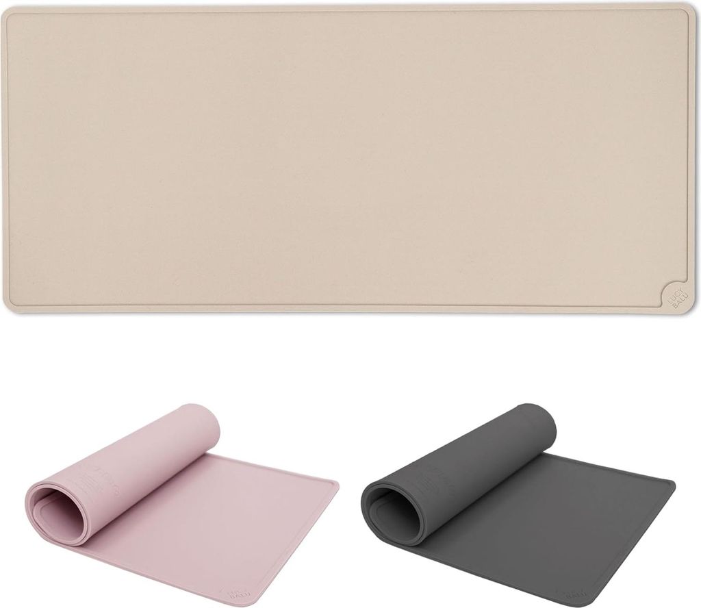 Futtermatte für Katzen - Rutschfest - XL - Taupe - Silikon