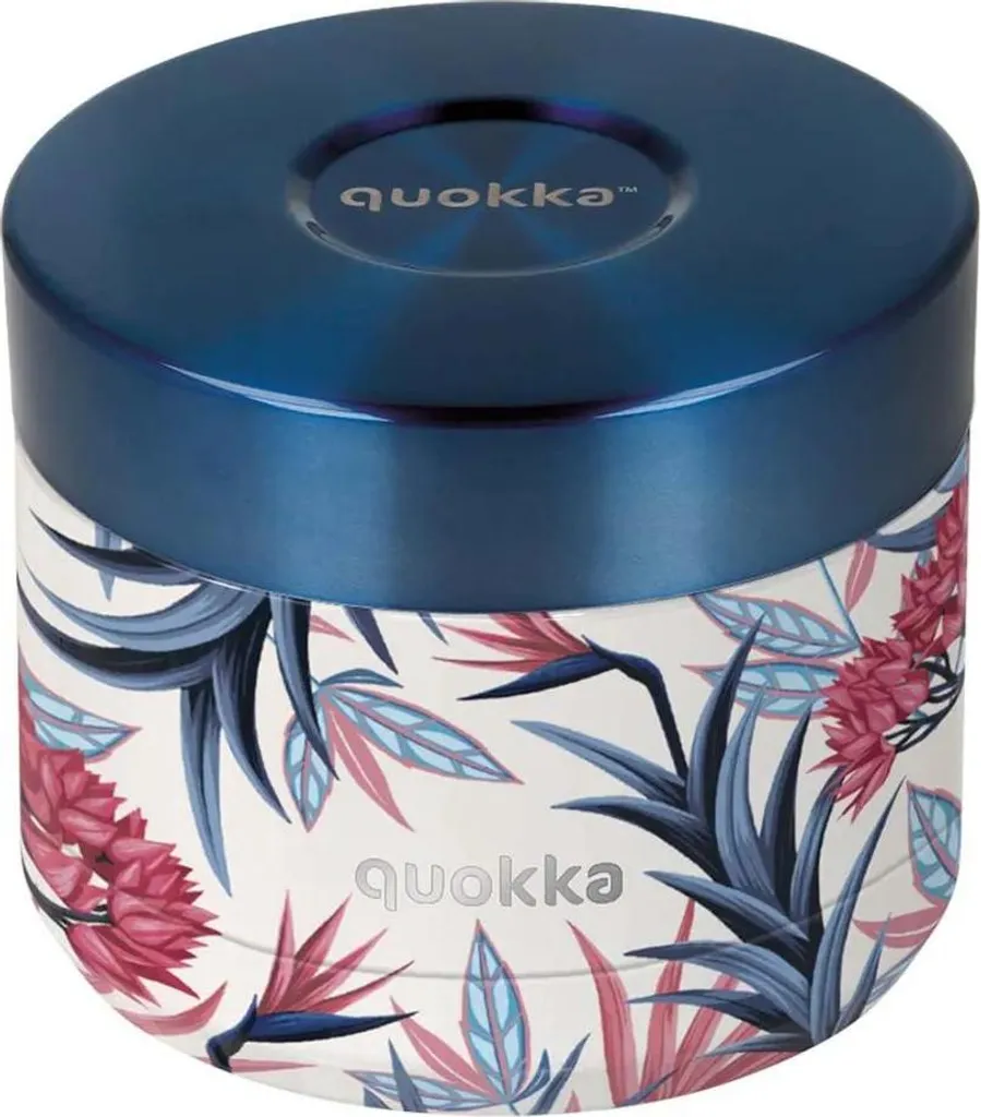 Quokka Whim Blue Garden 40102 Récipient Alimentaire Inox 360ml