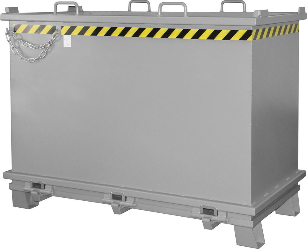 Bauer Klappbodenbehälter SB 2000, lackiert, Mausgrau